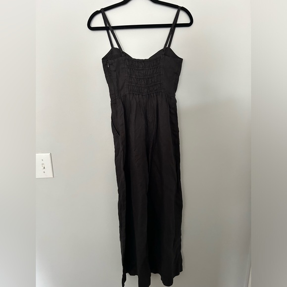 Madewell Black Sleeveless Wide-Leg Linen Jumpsuit 2023 - Picture 7 of 11